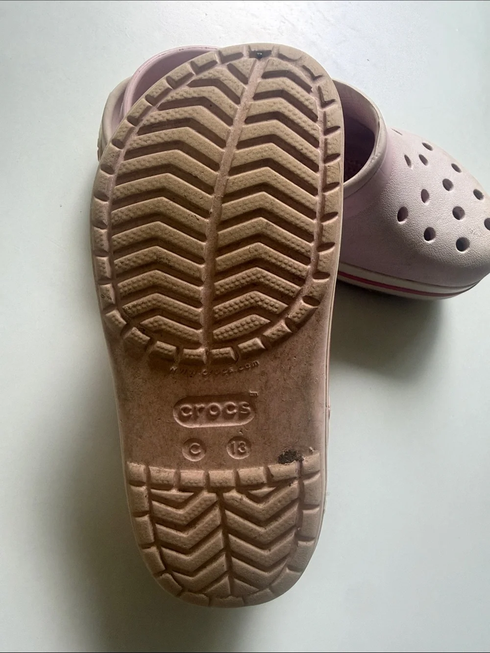 CROCS Kids Classic Clog in Pale Pink